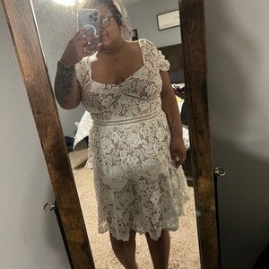 Boohoo Plus | Dresses | Boohoo Plus Premium Lace Tiered Skater Dress |  Poshmark